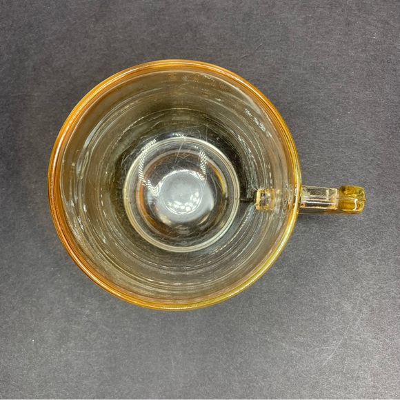 Vintage Amber Iridescent Glass Teacup - Picture 3 of 5